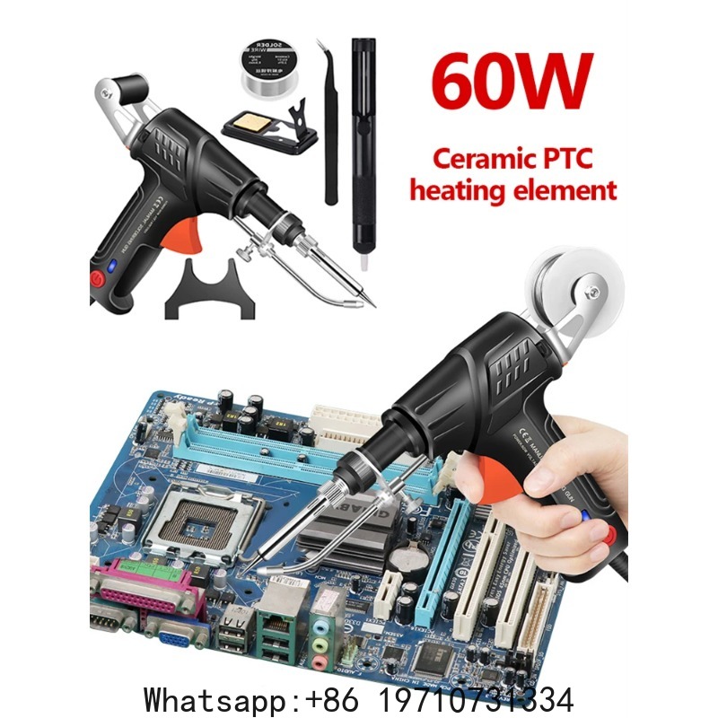Industrial Laser Soldering Gun - 60W Soldering Iron Set Internally Heated