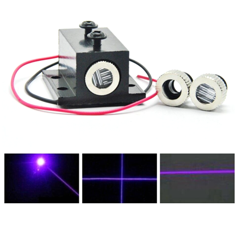 Diode Laser Module - 12x35mm 50mW 405nm Dot/Line/Cross Violet Blue