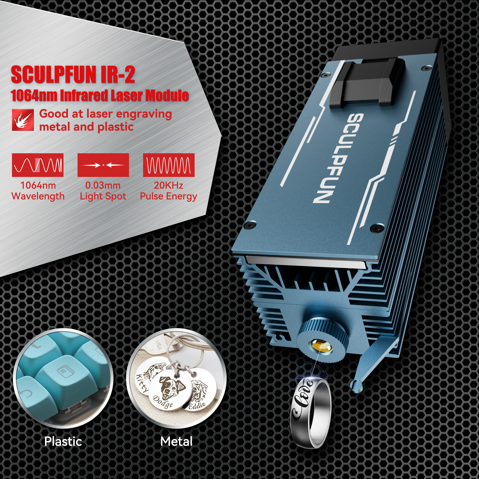 SCULPFUN 1064nm 2W Infrared La – Diode Laser Module recenzja i cena