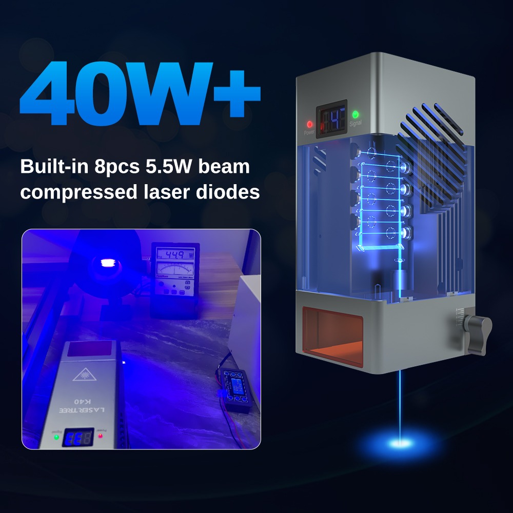 K40 44w high optical power 450 – Diode Laser Module recenzja i cena