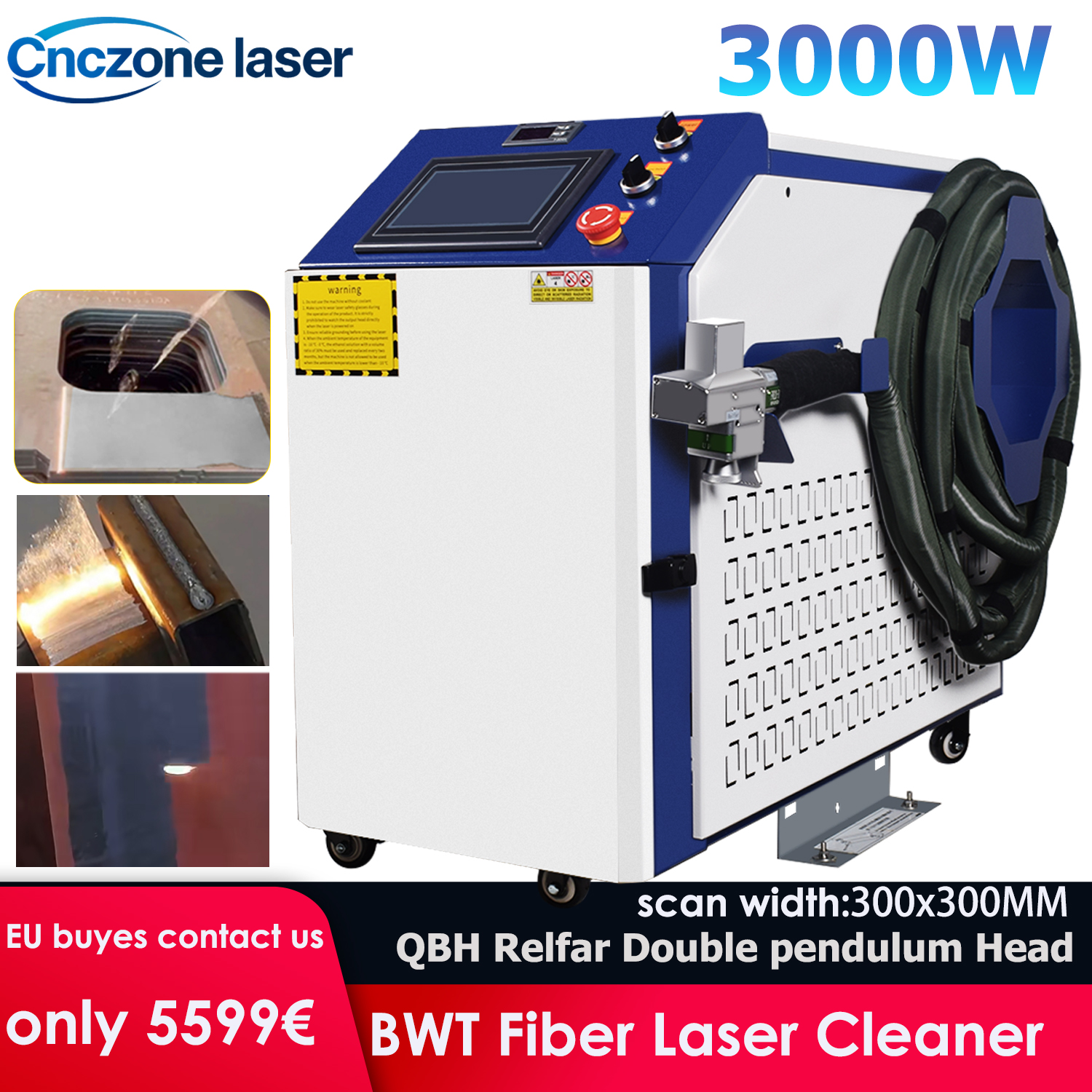 3000W Laser Cleaning Machine F – Industrial Laser Rust Remover recenzja i cena