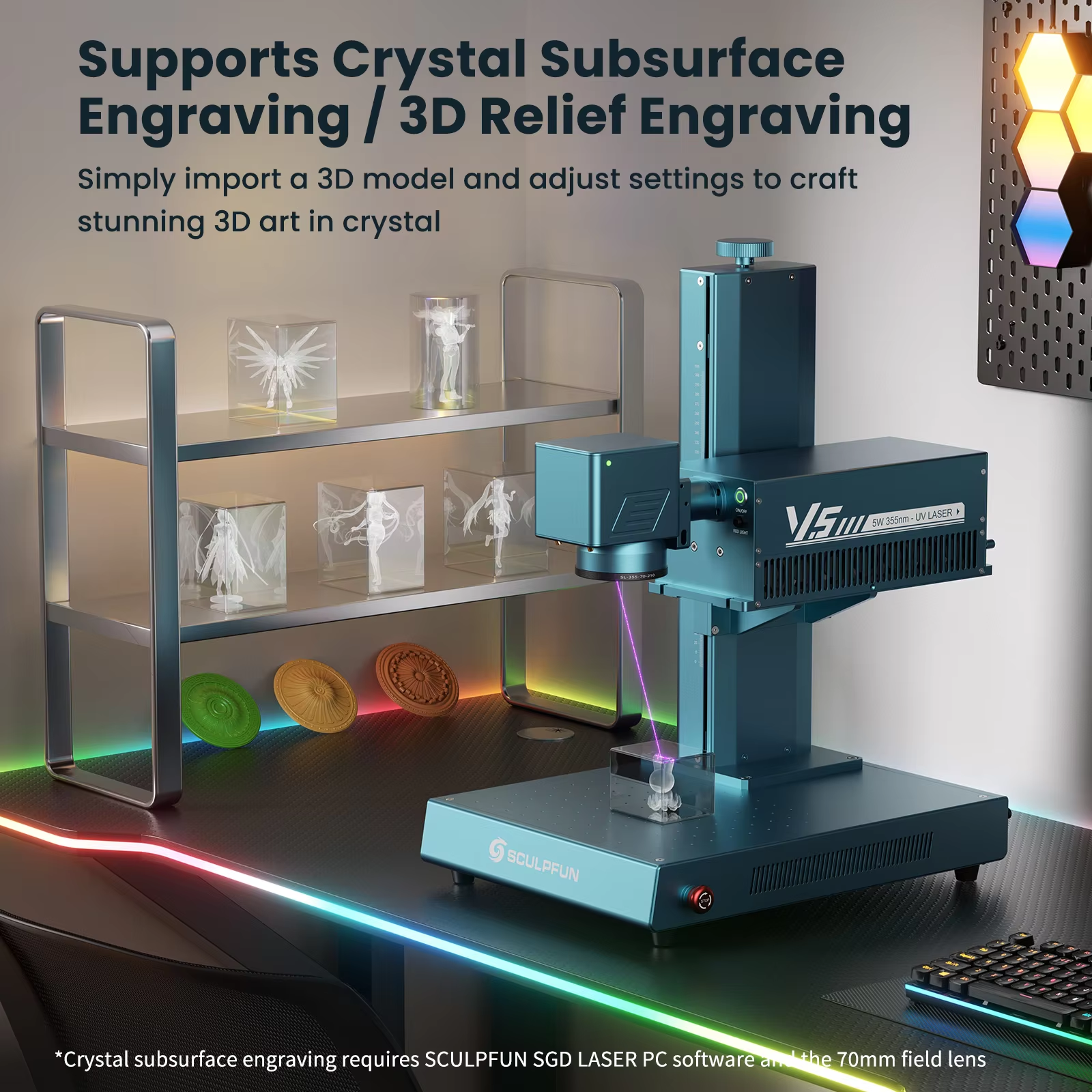 SCULPFUN V5 UV Laser Engraver  – Industrial Grade Laser Engraver recenzja i cena